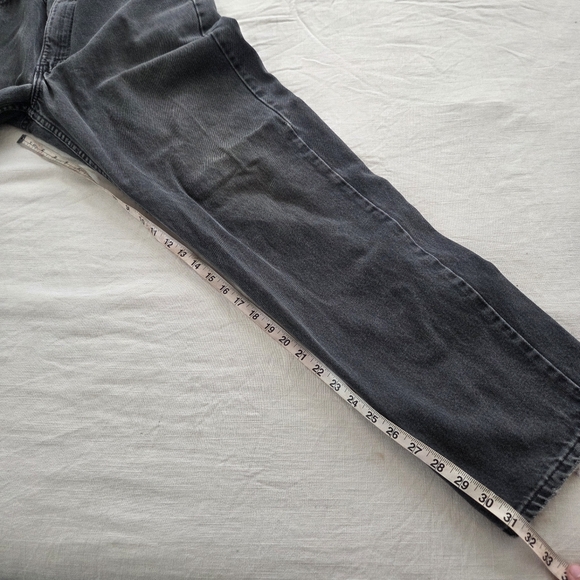 Vintage Levis 550 Fit Faded Black Jeans Orange Tab 34 Inch Waist 38×32 - Picture 7 of 11